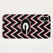 Georgia Bulldogs Logo | Chevron Pattern Case-Mate iPhone Case (Achterkant (horizontaal))