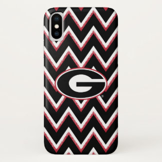 Georgia Bulldogs Logo | Chevron Pattern Case-Mate iPhone Case