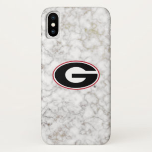 Georgia Bulldogs Logo Marmer iPhone X Hoesje