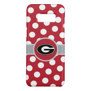 Georgia Bulldogs Logo   Polka Dots Case-Mate Samsung Galaxy S8 Hoesje