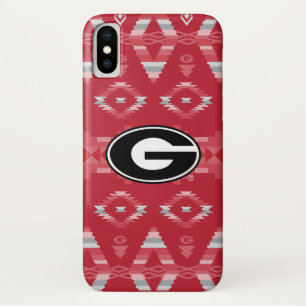 Georgia Bulldogs Logo Tribalpatroon iPhone X Hoesje