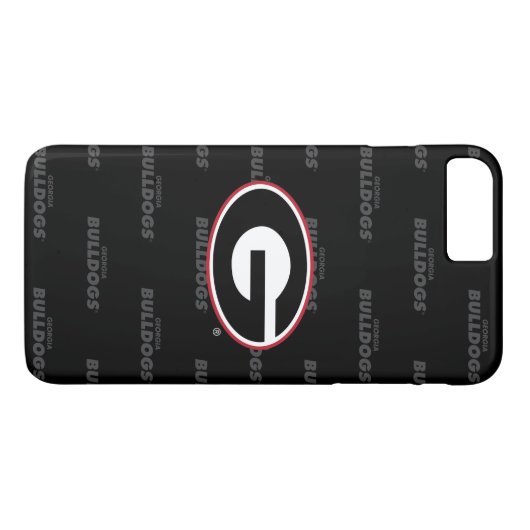 Georgia Bulldogs Logo | Watermerk Pattern Case-Mate iPhone Case (Achterkant (Horizontaal))