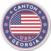 Georgia, Canton Sticker (Voorkant)