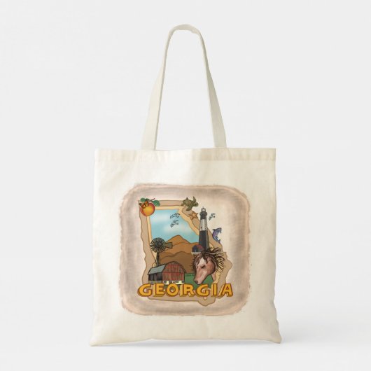 Georgia Canvas tas (Achterkant)