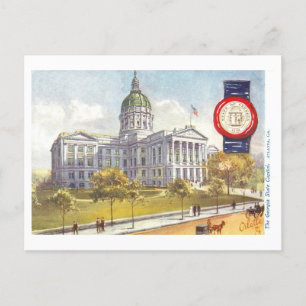  Georgia Capitol met zegel Briefkaart