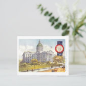  Georgia Capitol met zegel Briefkaart (Staand voorkant)