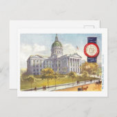  Georgia Capitol met zegel Briefkaart (Voorkant / Achterkant)