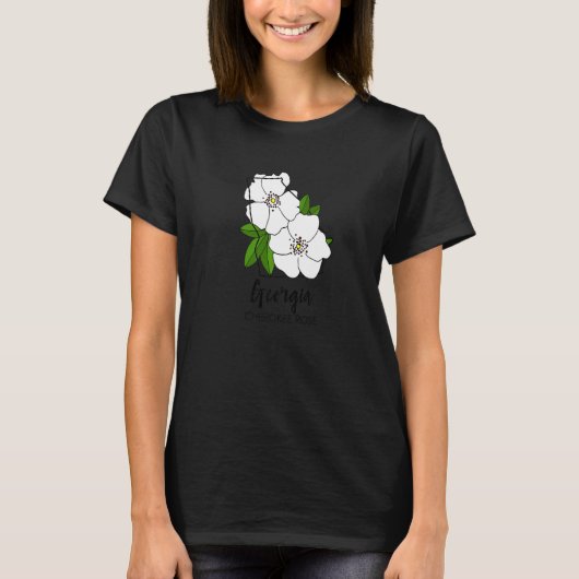 Georgia Cherokee Roos Flower T-shirt (Voorkant)