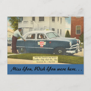 Georgia, City Cab, Savannah Briefkaart