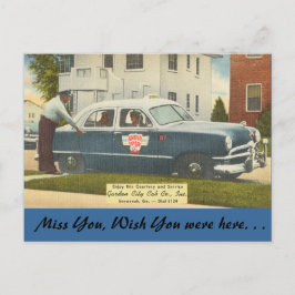Georgia, City Cab, Savannah Briefkaart