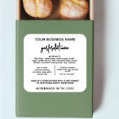 Georgia Cottage Law Eten label sticker