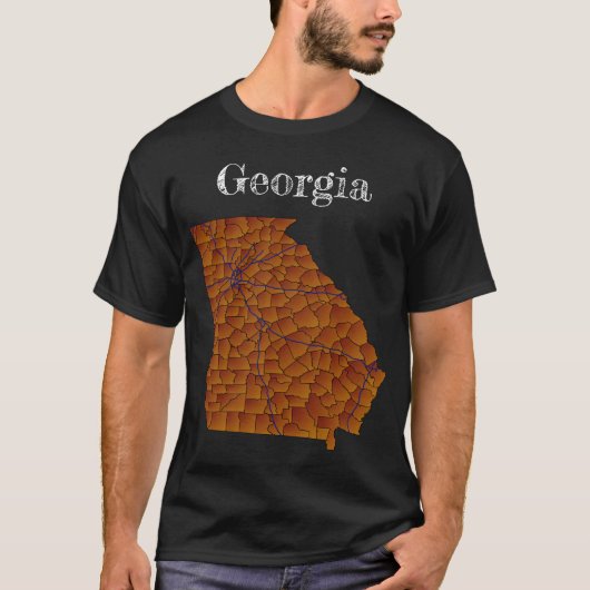 Georgia County's en de belangrijkste wegen T-shirt (Voorkant)