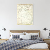 Georgia, de nummers NC, SC, Tenn, Ala en Florida Canvas Afdruk (Insitu (Slaapkamer))