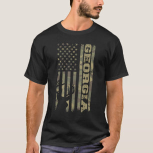 Georgia Deer Hunter Hertenjacht Camo USA T-shirt