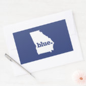 Georgia Democraat Rechthoekige Sticker (Envelop)