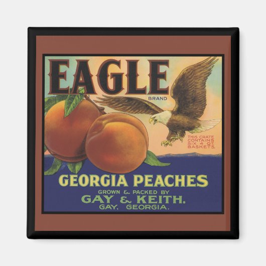 Georgia Eagle Peaches Magneet (Voorkant)