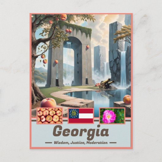 Georgia Essence Surreal Artistiek Briefkaart (Voorkant)
