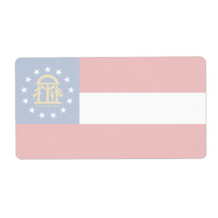 Georgia Faint Flag Verzendlabel