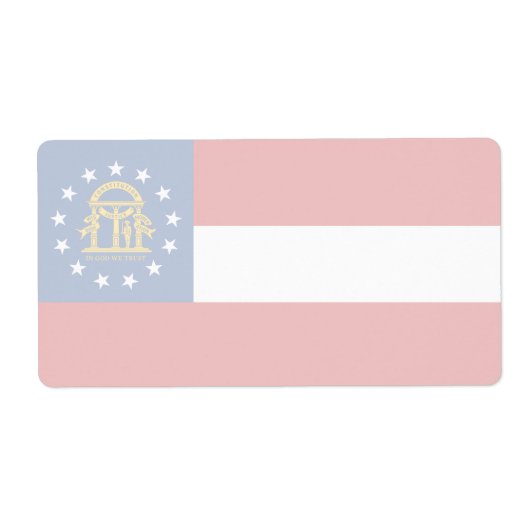 Georgia Faint Flag Verzendlabel (Voorkant)