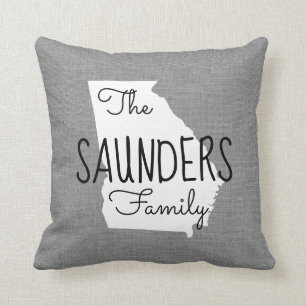 Georgia Family Monogram State Sierkussen