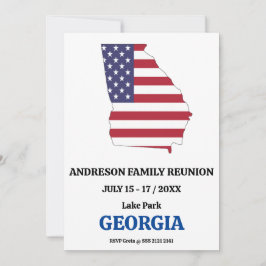 Georgia Family Reunion 🇺🇸 Verenigde Staten Kaart