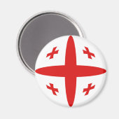 Georgia Fisheye Flag Magnet (Voorkant / Achterkant)