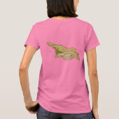 Georgia Flag and Map Dk T-Shirt (Achterkant)