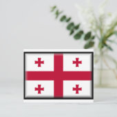 Georgia Flag Briefkaart (Staand voorkant)