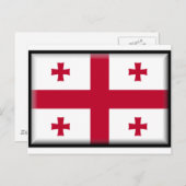 Georgia Flag Briefkaart (Voorkant / Achterkant)