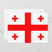 Georgia Flag Briefkaart (Voorkant / Achterkant)