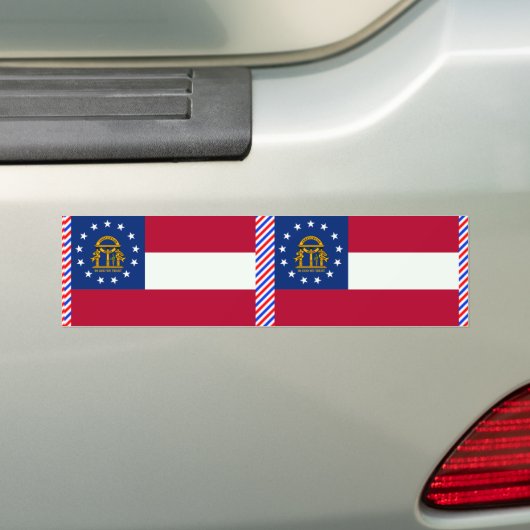 Georgia Flag Bumpersticker (Op auto)