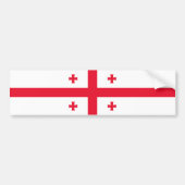 Georgia Flag Bumpersticker (Voorkant)