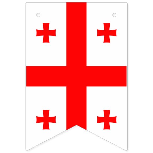 Georgia flag bunting banner (Derde vlag)