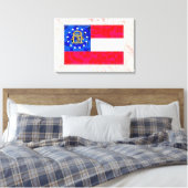 GEORGIA FLAG CANVAS AFDRUK (Insitu (Slaapkamer))