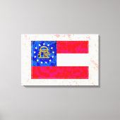 GEORGIA FLAG CANVAS AFDRUK (Voorkant)
