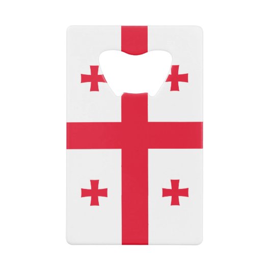 Georgia Flag Creditkaart Flessenopener (Voorkant)