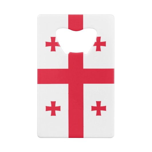 Georgia Flag Creditkaart Flessenopener (Achterkant)