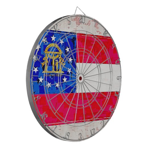 GEORGIA FLAG DARTBORD (Voorkant Links)