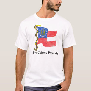 Georgia Flag en zet me niet op de vingers, 13e kol T-shirt