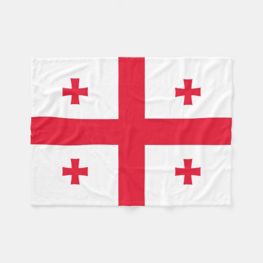 Georgia Flag Fleece Deken (Voorkant (Horizontaal))