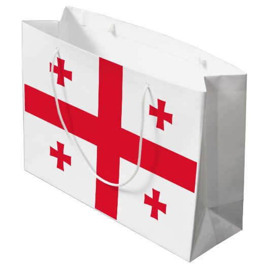 Georgia Flag Groot Cadeauzakje (Achterkant Gekanteld)