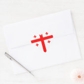 Georgia Flag Hart Sticker (Envelop)