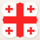 Georgia Flag Kartonnen Onderzetters (Voorkant)