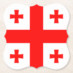 Georgia Flag Kartonnen Onderzetters