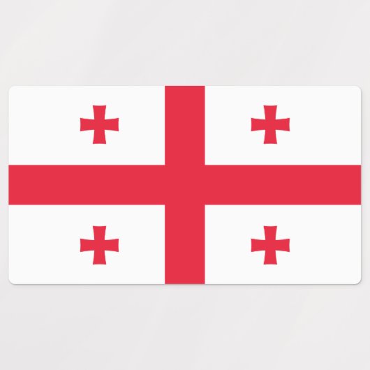 Georgia Flag Labels (Design 2)