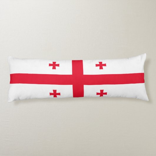 Georgia Flag Lichaamskussen (Achterkant)