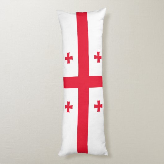 Georgia Flag Lichaamskussen (Achterkant (Verticaal))