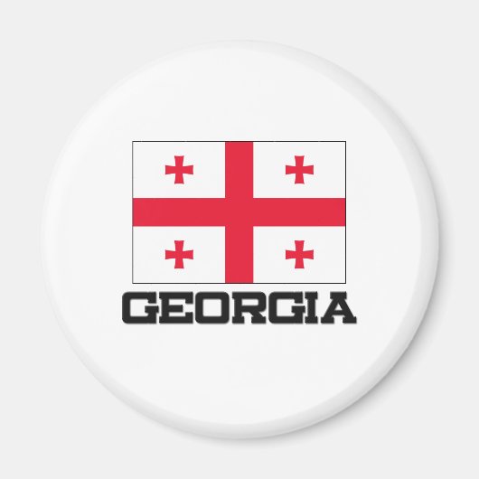 Georgia Flag Magneet (Voorkant)