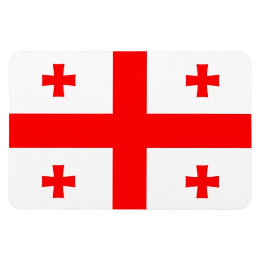 Georgia Flag Magneet (Horizontaal)