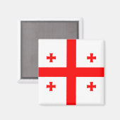 Georgia Flag Magneet (Voorkant / Achterkant)
